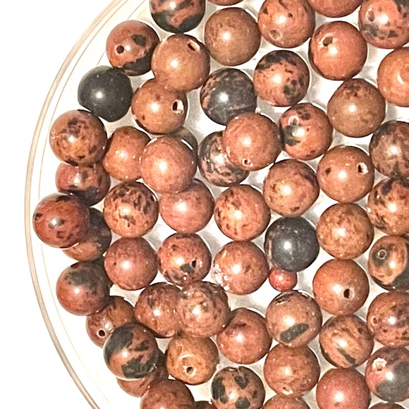 Mahogany Agate 8mm Beads 54 beads - Picture 3 of 5